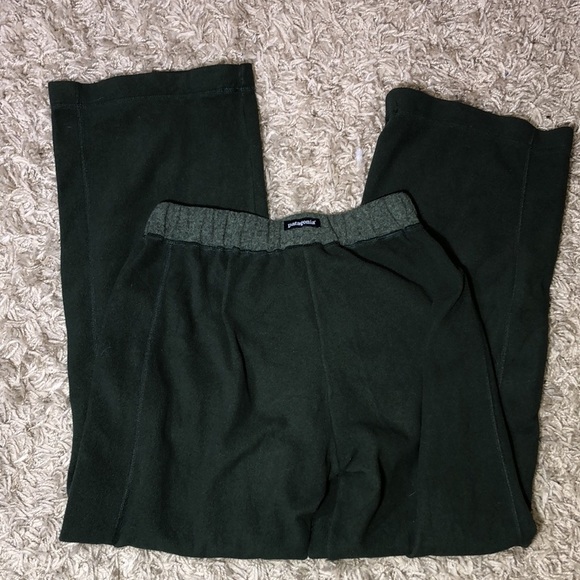 Patagonia synchilla green sweatpants lounge pants stretchy pants soft bed pants‌ - Picture 6 of 8